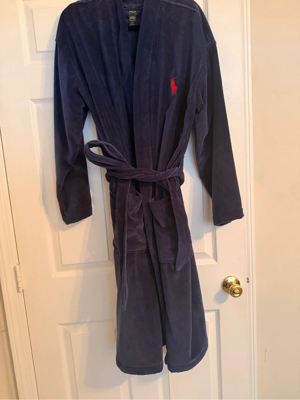 Polo Ralph Lauren Men's Sleepwear Soft Cotton Kimono Velour Robe